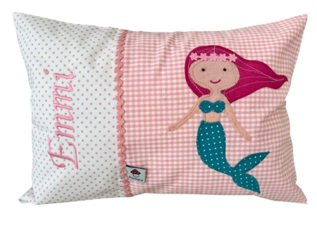Bestellen Sie hier unser süßes Namenskissen mit Meerjungfrau online