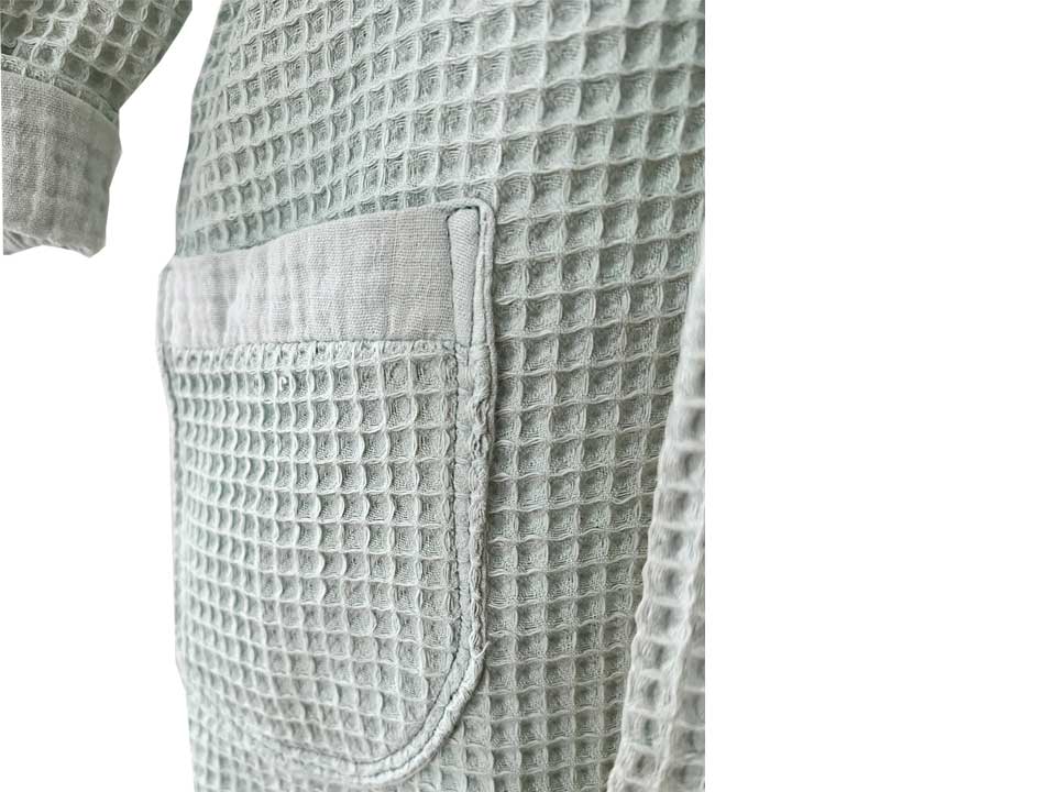 Baumwolle von Kinderbademantel aus 100% 🍄 mit Kapuze Bio